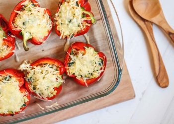 Egg & Turkey Stuffed Peppers